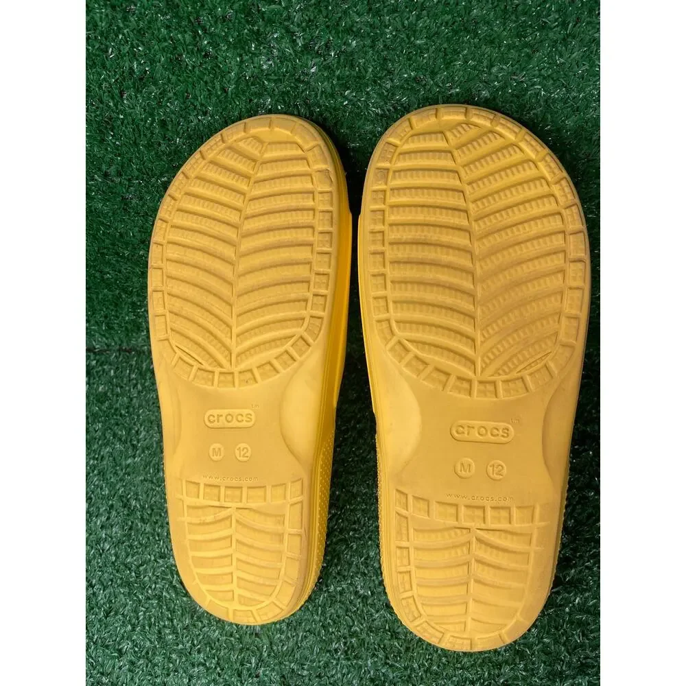 CROCS Classic Slide Yellow Mens Size 12